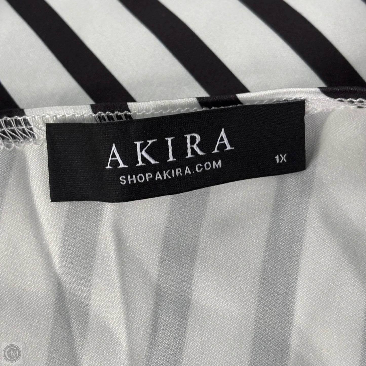 Dress Casual Maxi By Akira In Black & White, Size: 1x
