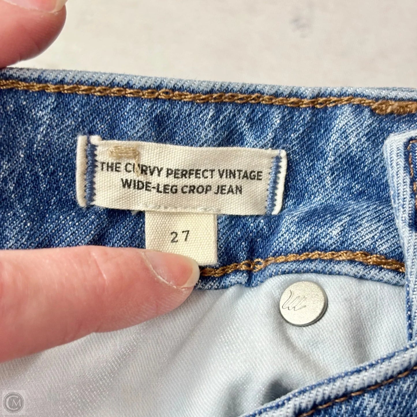 Jeans Wide Leg By Madewell In Blue Denim, Size: 4