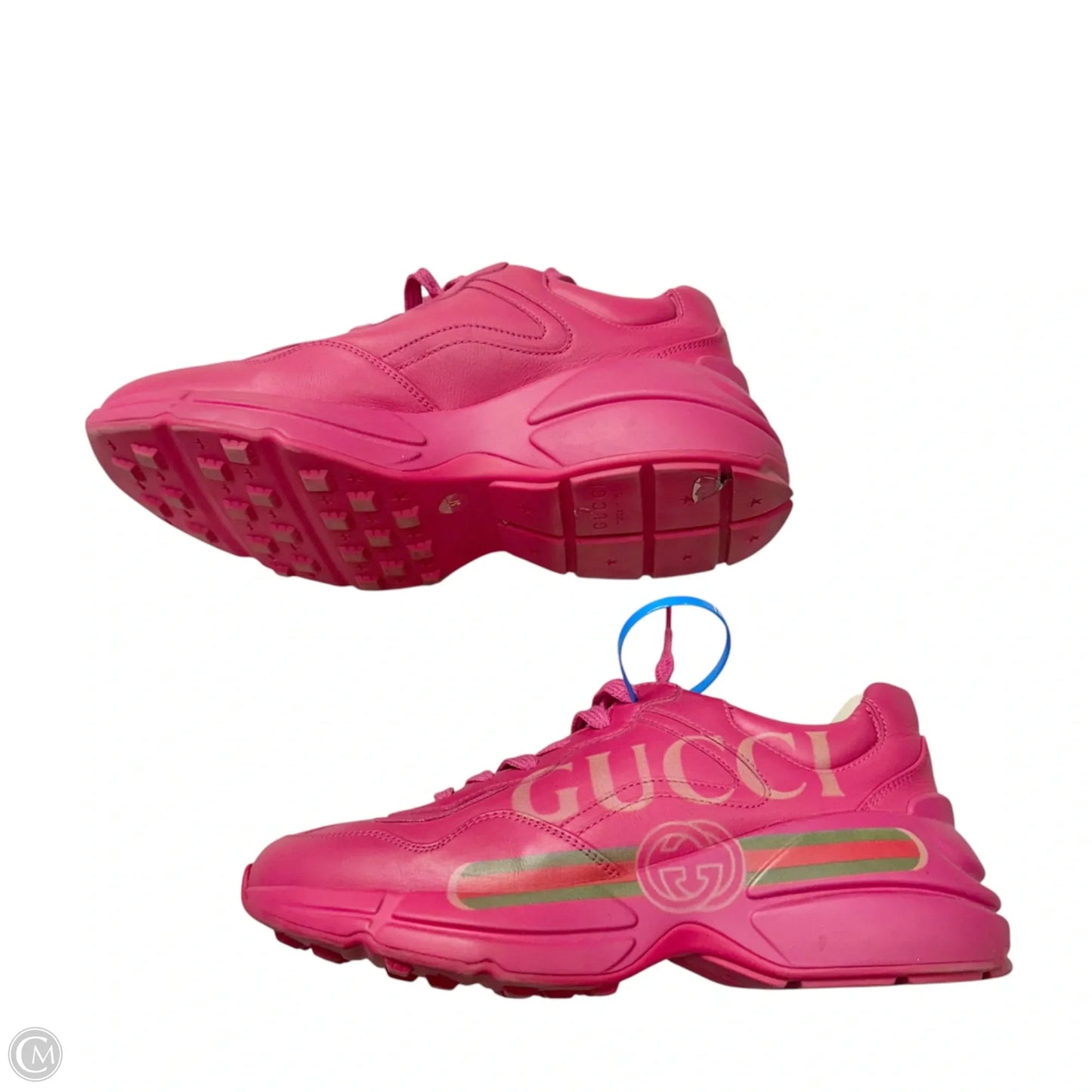 Shoes Luxury Designer By Gucci In Pink, Size: 6.5