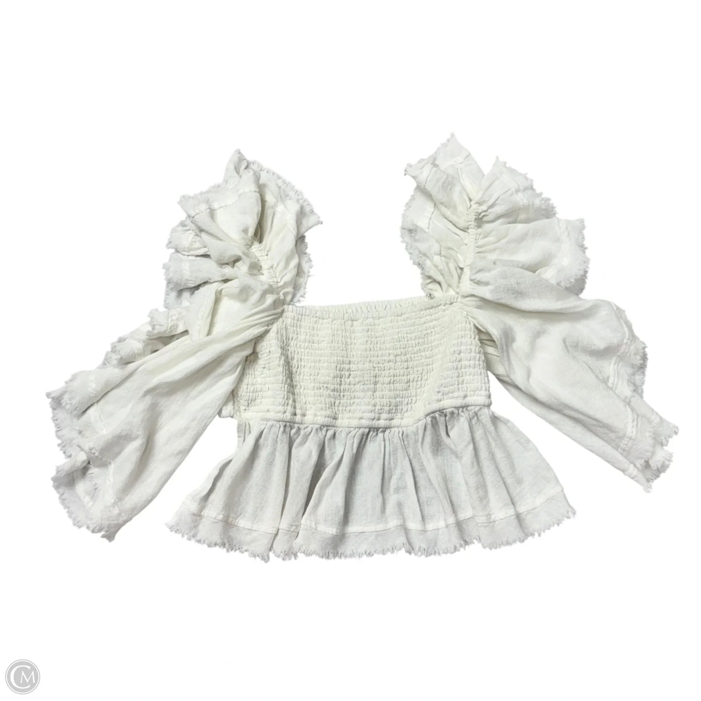 Top Short Sleeve By Free People In White, Size: M