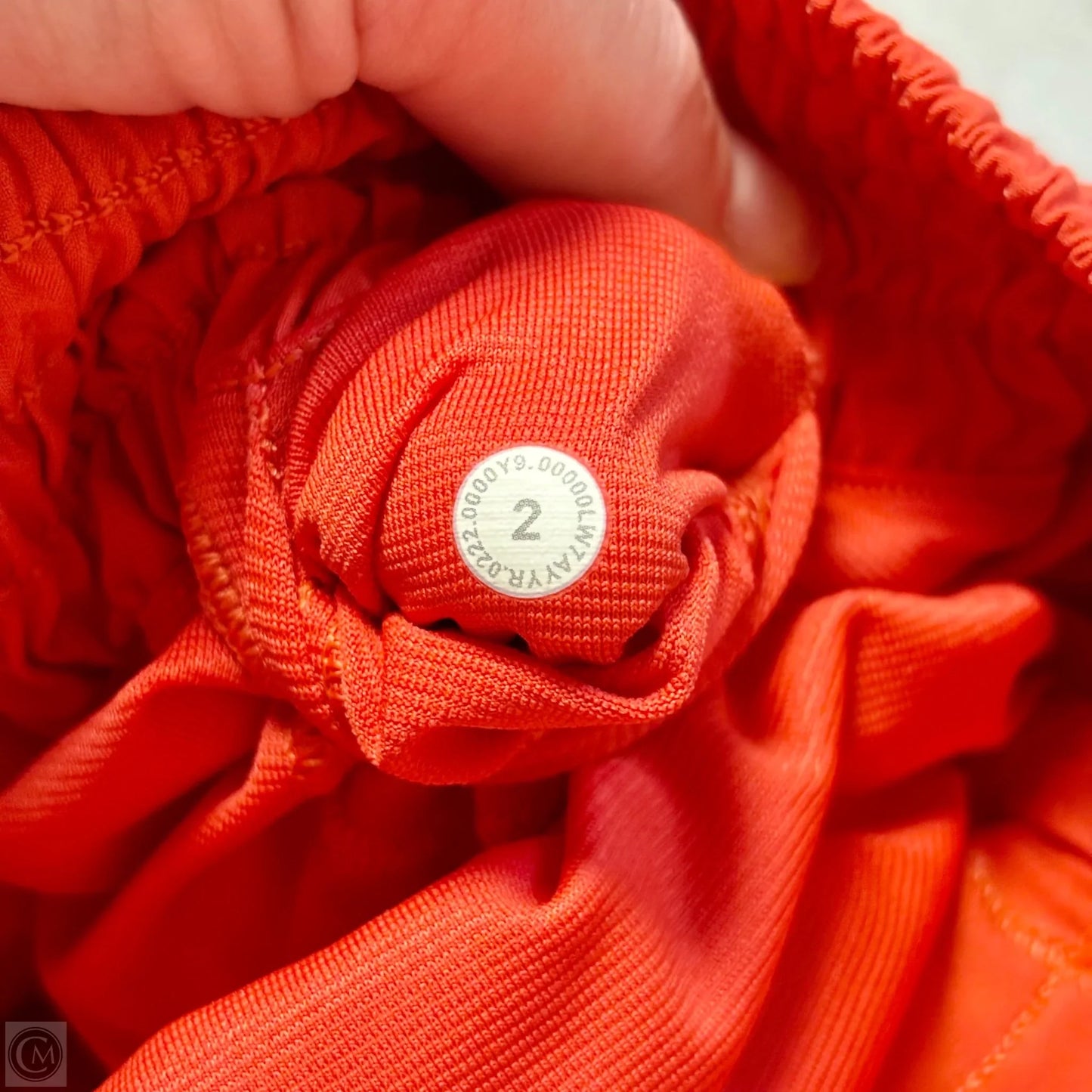 Athletic Shorts By Lululemon In Orange, Size: Xs