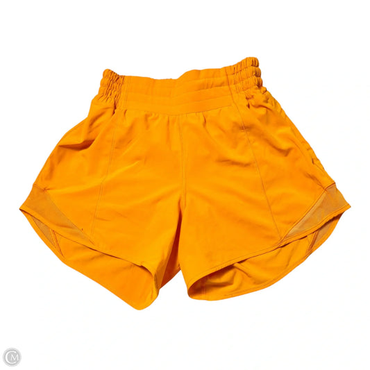 Athletic Shorts By Lululemon In Orange, Size: S