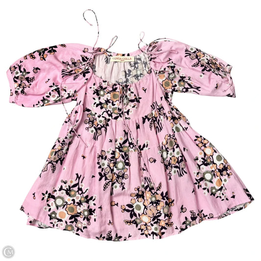 Dress Casual Short By Xingcsila In Orange & Pink, Size: S