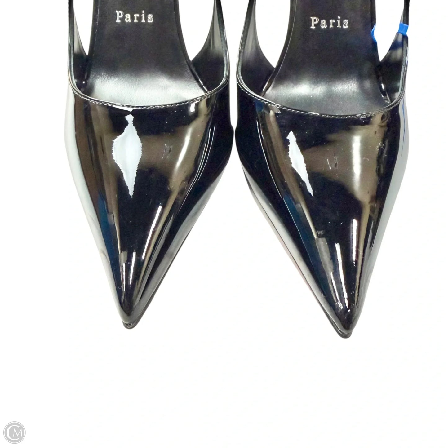 Shoes Luxury Designer By Christian Louboutin In Black, Size: 9.5