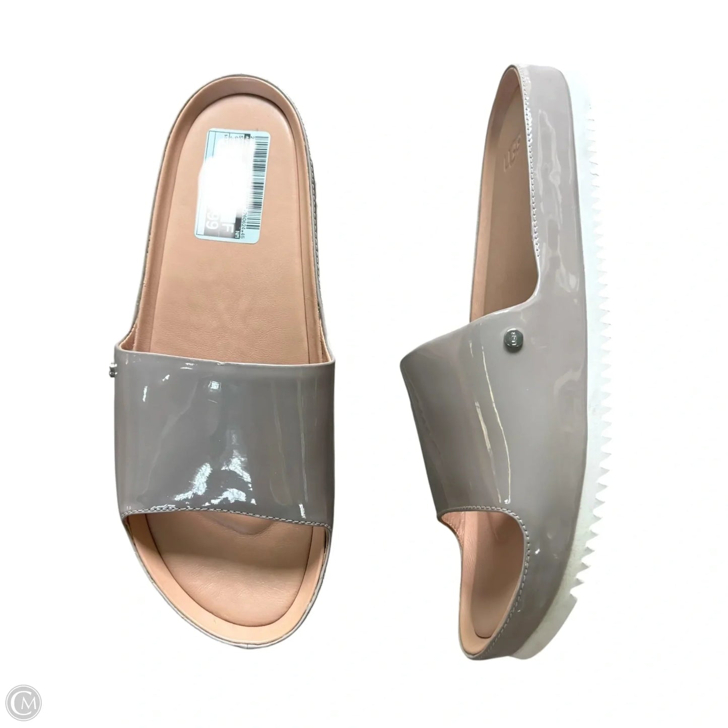 Sandals Designer By Ugg In Grey, Size: 9