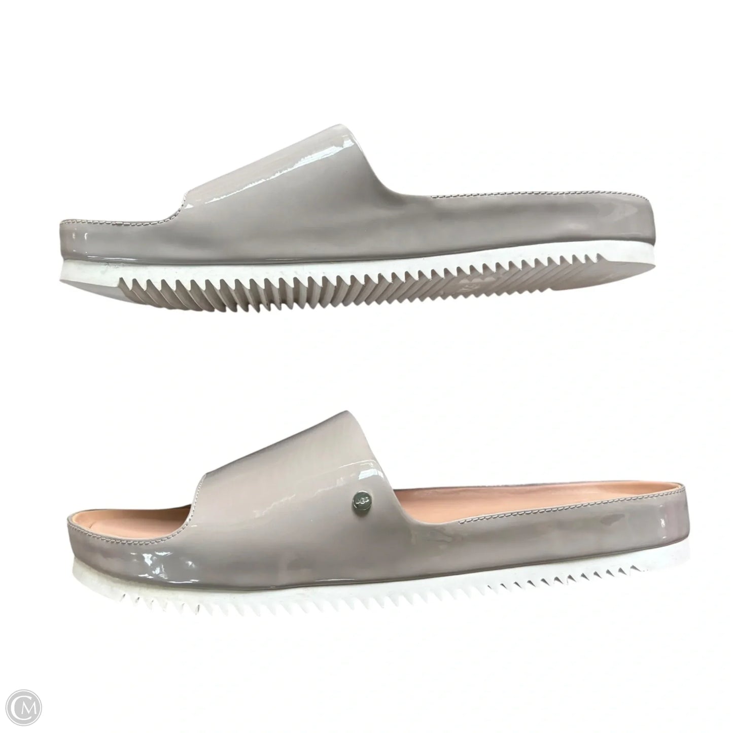 Sandals Designer By Ugg In Grey, Size: 9