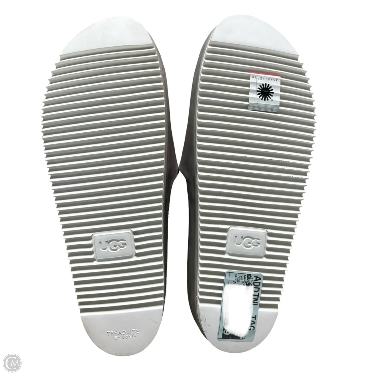 Sandals Designer By Ugg In Grey, Size: 9