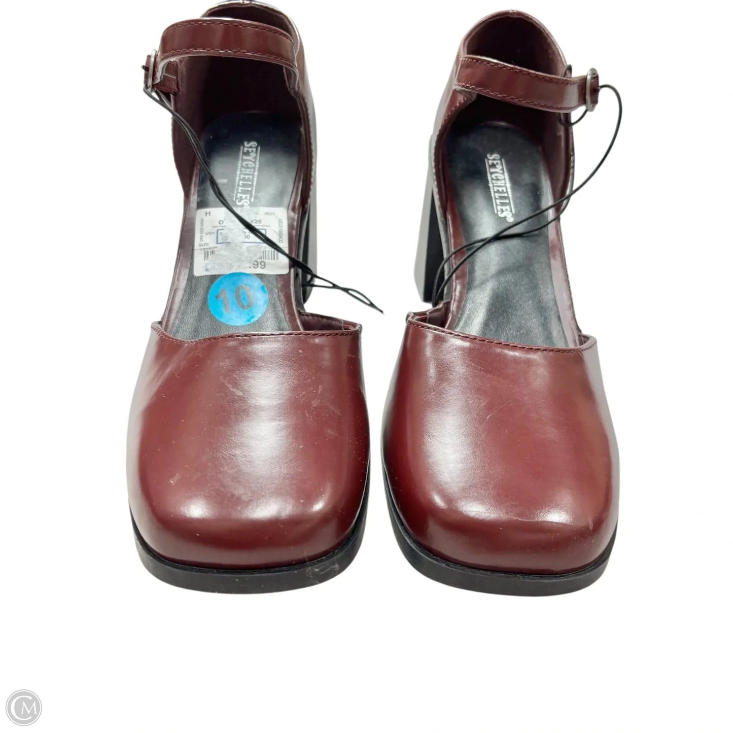 Shoes Heels Block By Seychelles In Maroon, Size: 10