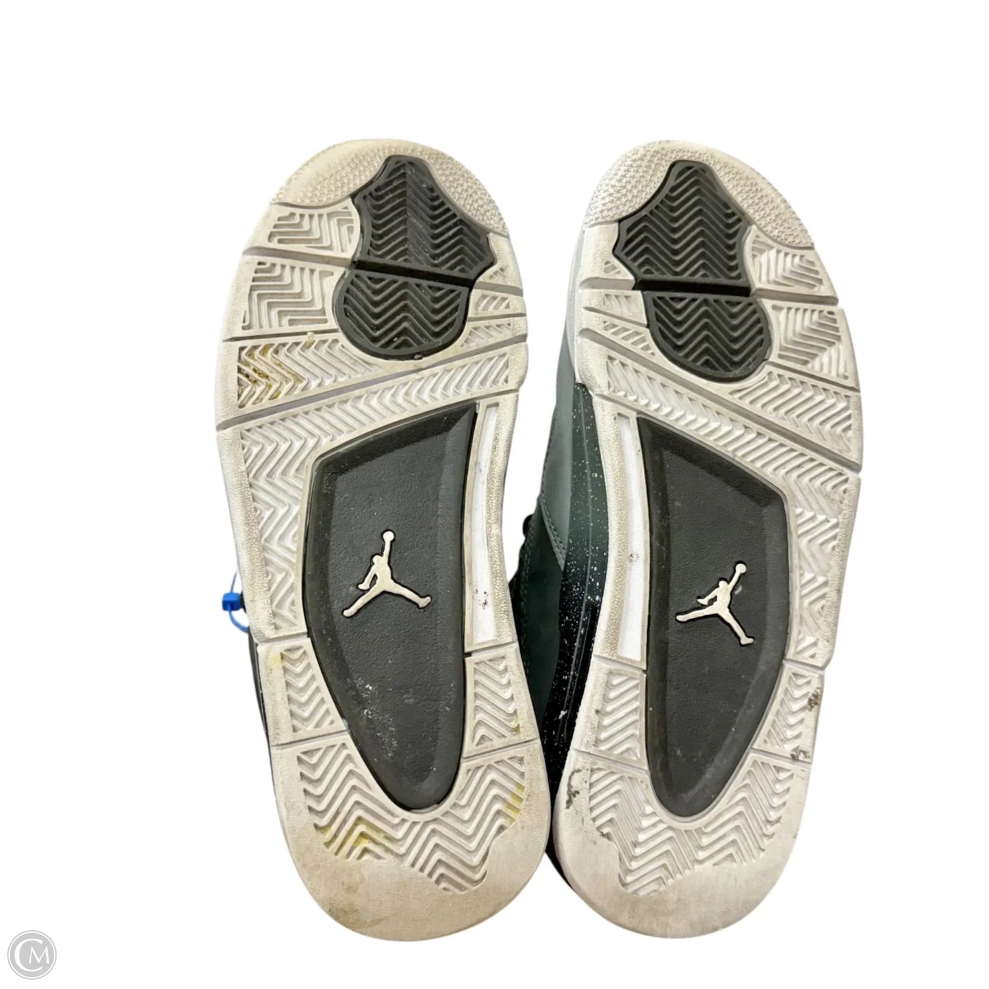 Shoes Luxury Designer By Jordan In Grey & White, Size: 9