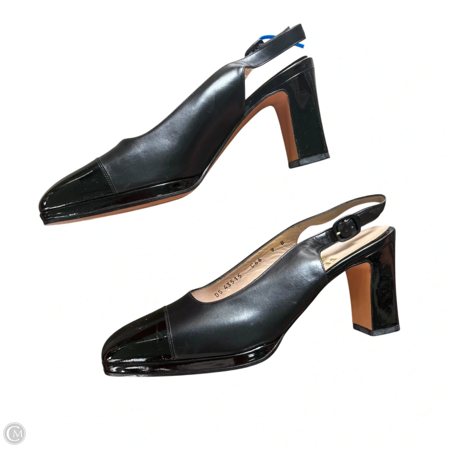 Shoes Luxury Designer By Ferragamo In Black, Size: 9