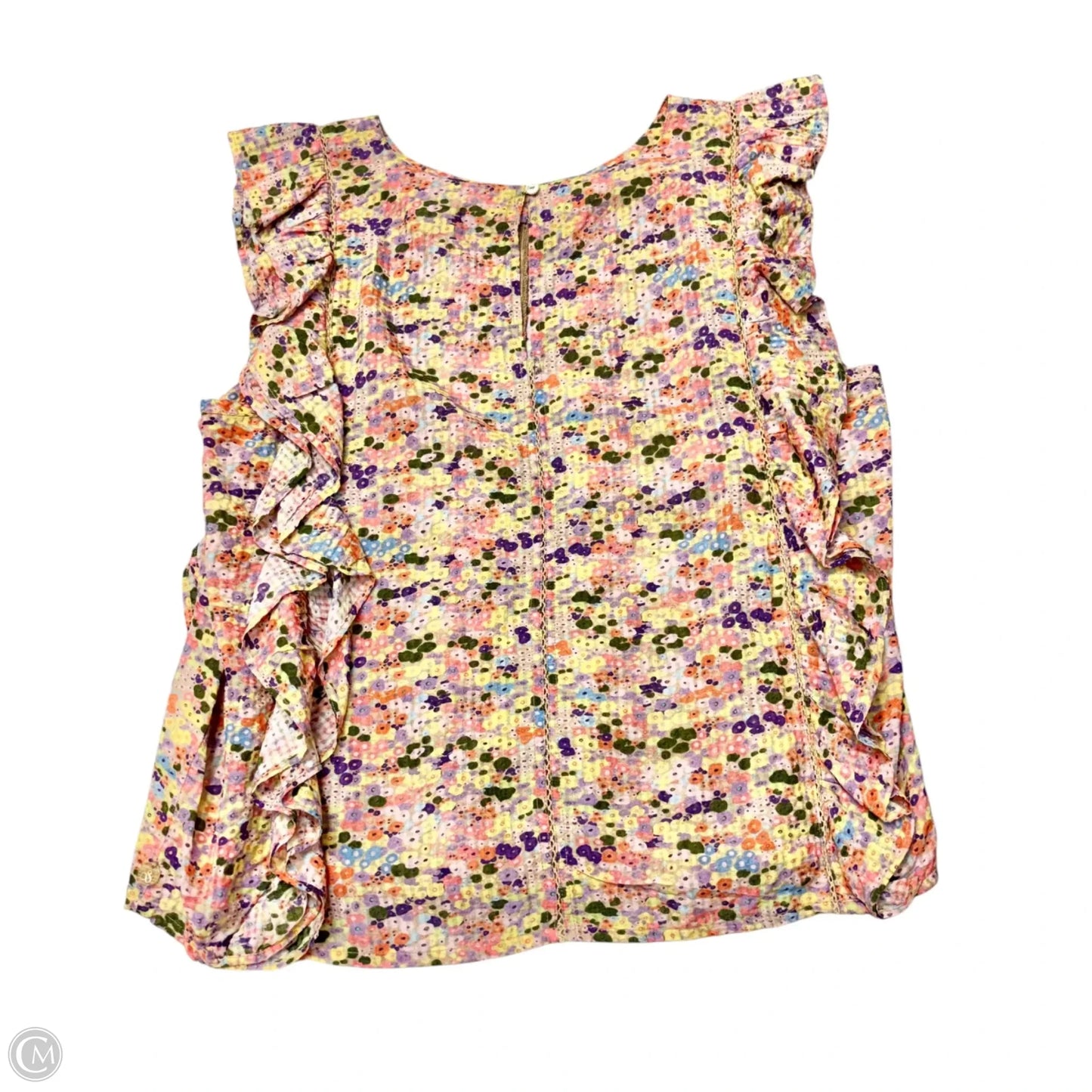 Blouse Short Sleeve By Scotch & Soda In Floral Print, Size: S