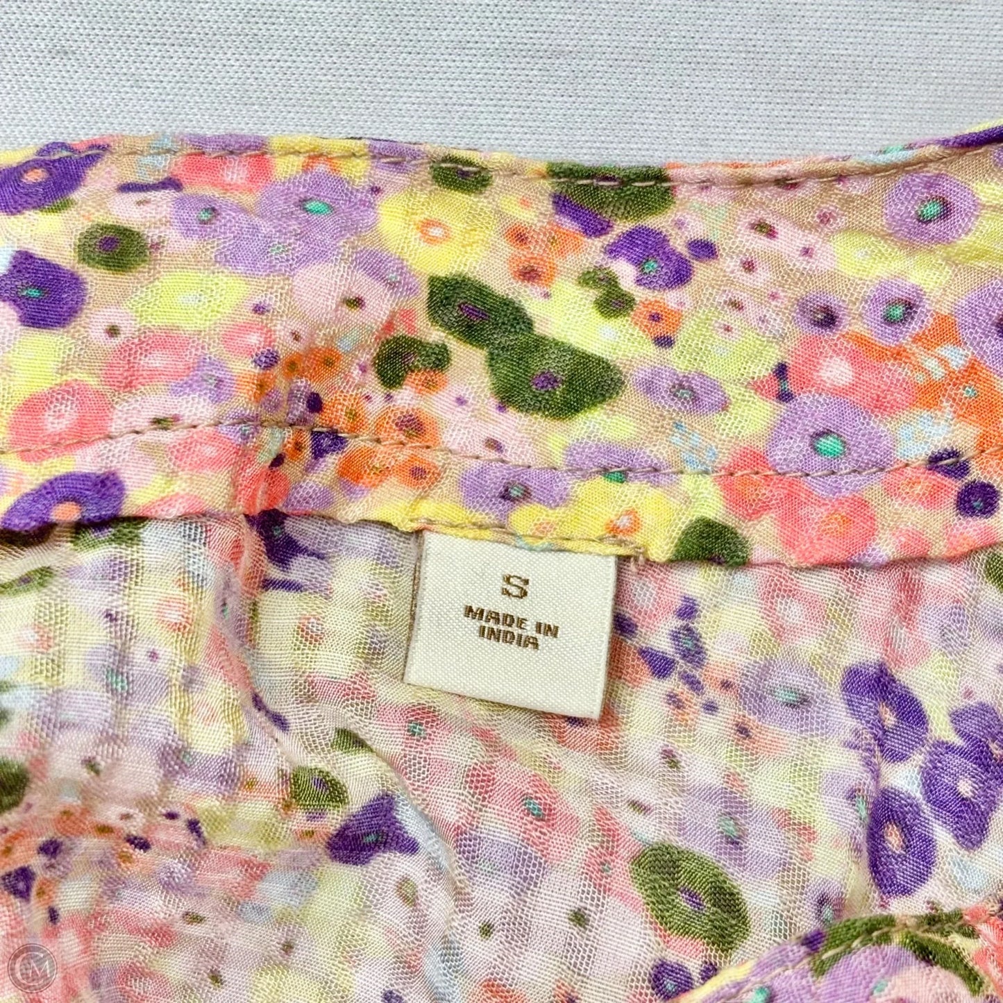Blouse Short Sleeve By Scotch & Soda In Floral Print, Size: S