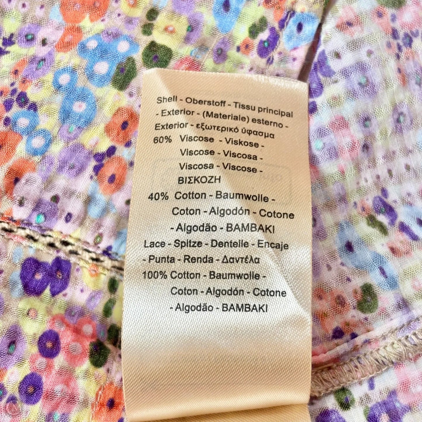 Blouse Short Sleeve By Scotch & Soda In Floral Print, Size: S