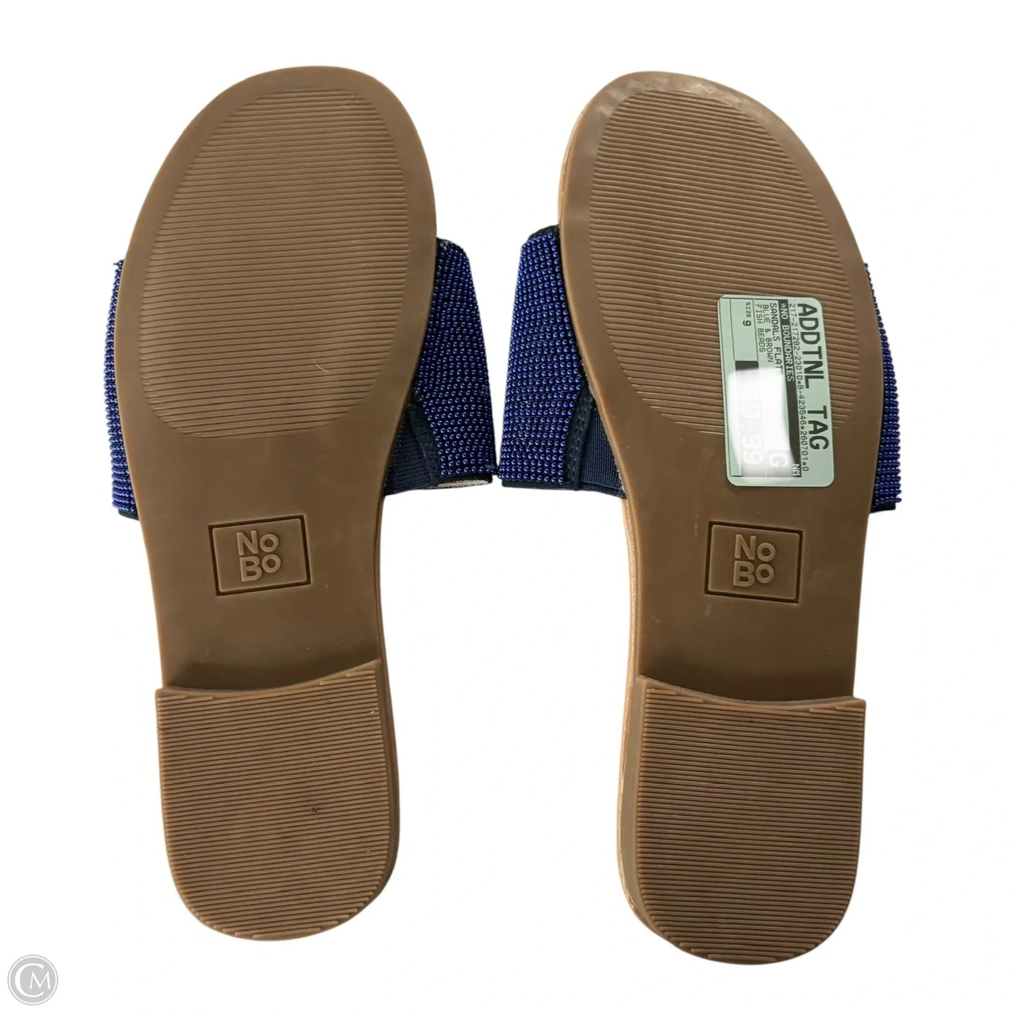 Sandals Flats By No Boundaries In Blue & Brown, Size: 9