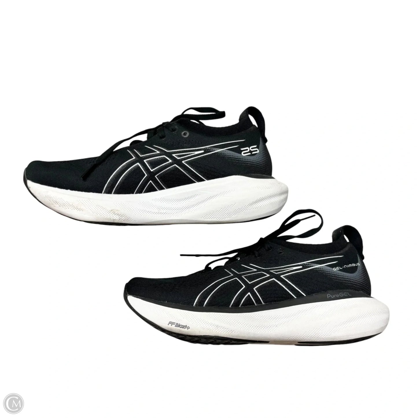Shoes Athletic By Asics In Black & White, Size: 6.5