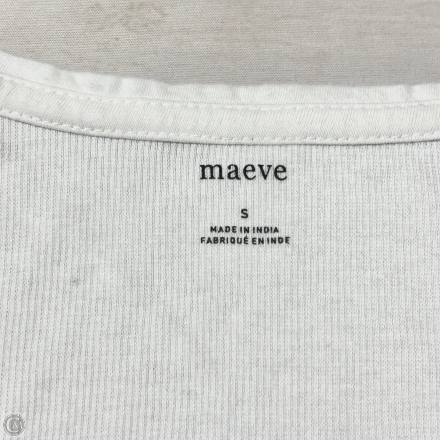 Top Sleeveless By Maeve In White, Size: S