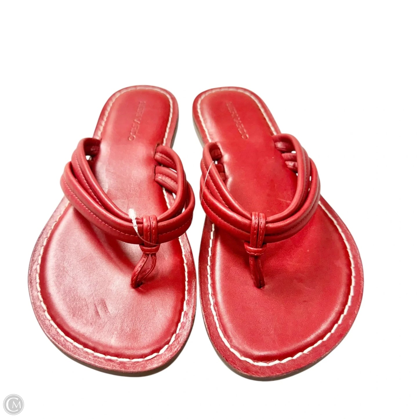 Sandals Flip Flops By Bernardo In Red, Size: 9