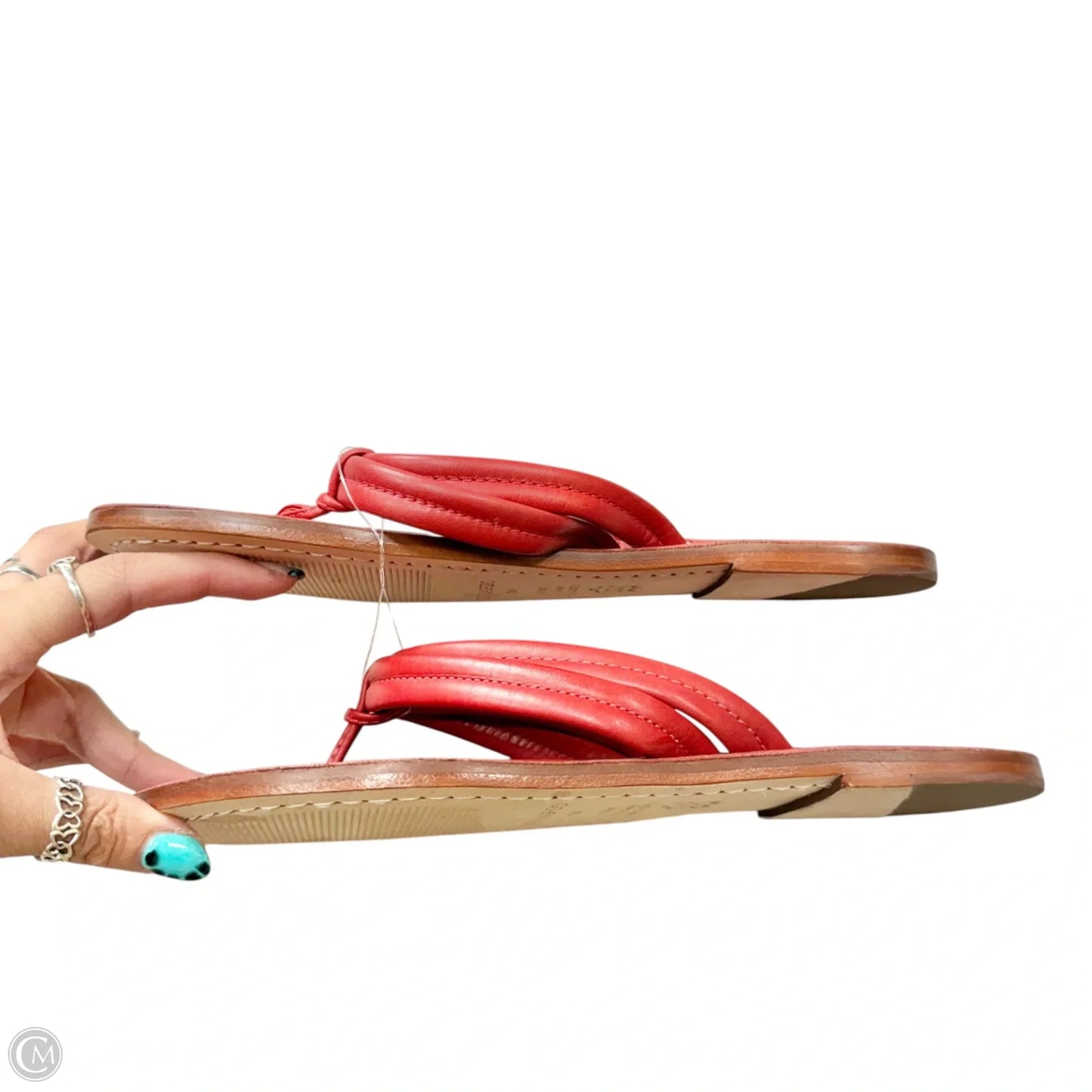 Sandals Flip Flops By Bernardo In Red, Size: 9