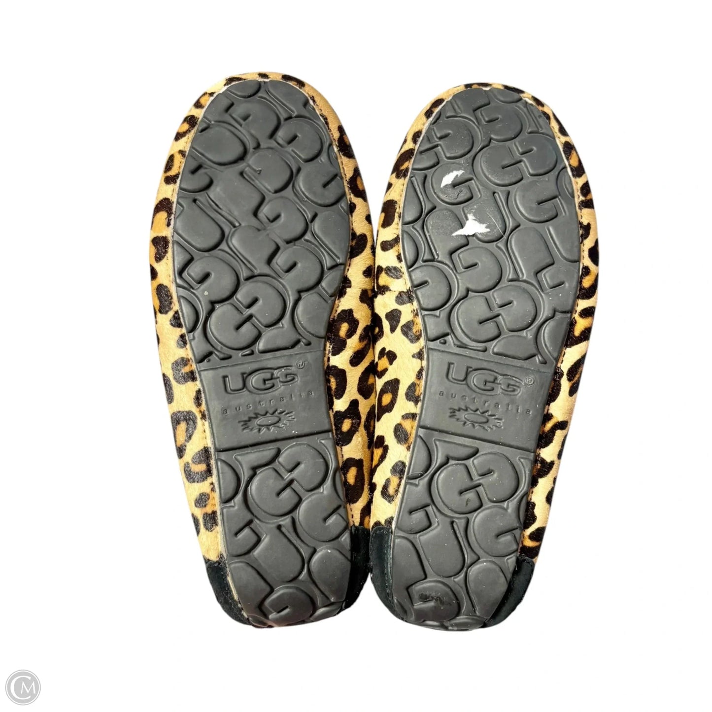 Slippers Designer By Ugg In Animal Print, Size: 8