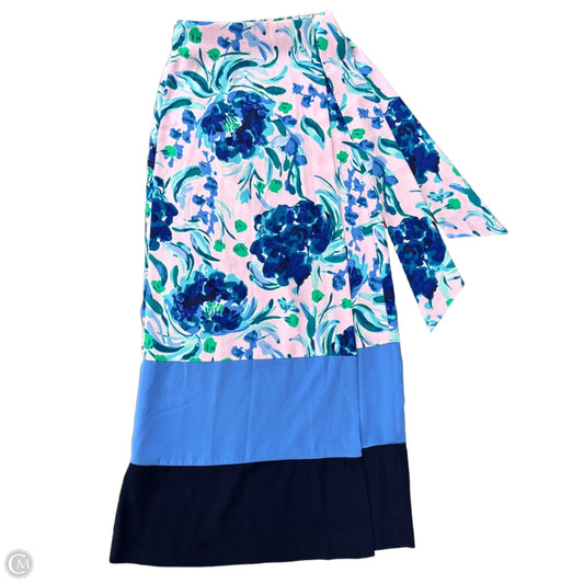 Skirt Designer By Lilly Pulitzer In Blue & Pink, Size: 2