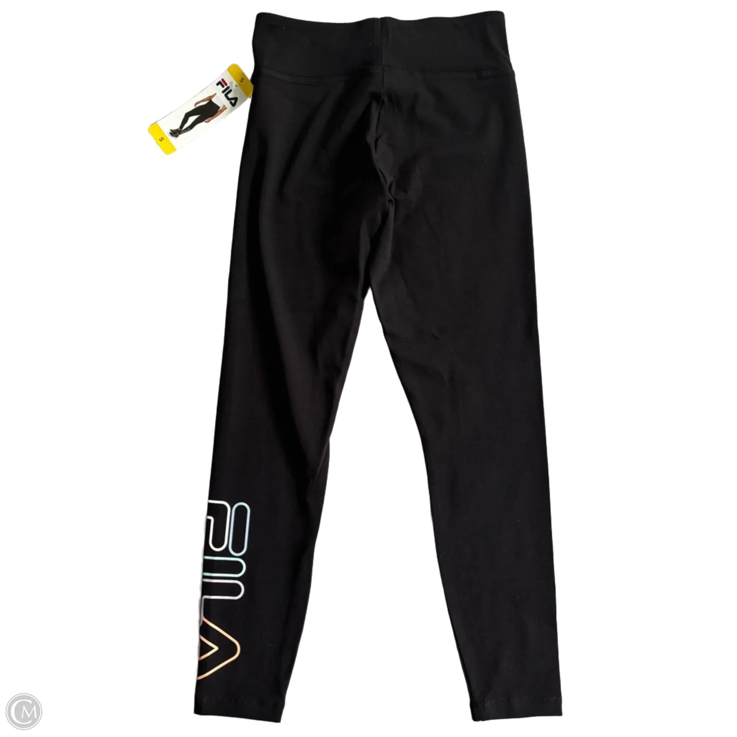 Athletic Leggings By Fila In Black, Size: S