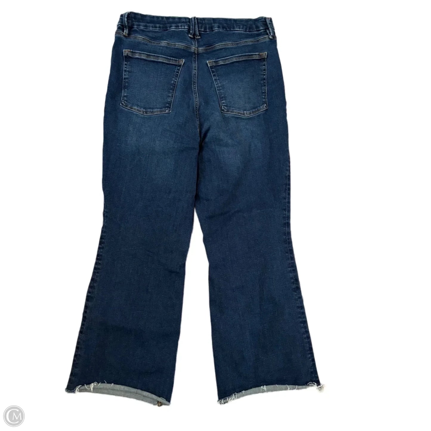 Jeans Boot Cut By Good American In Blue Denim, Size: 18