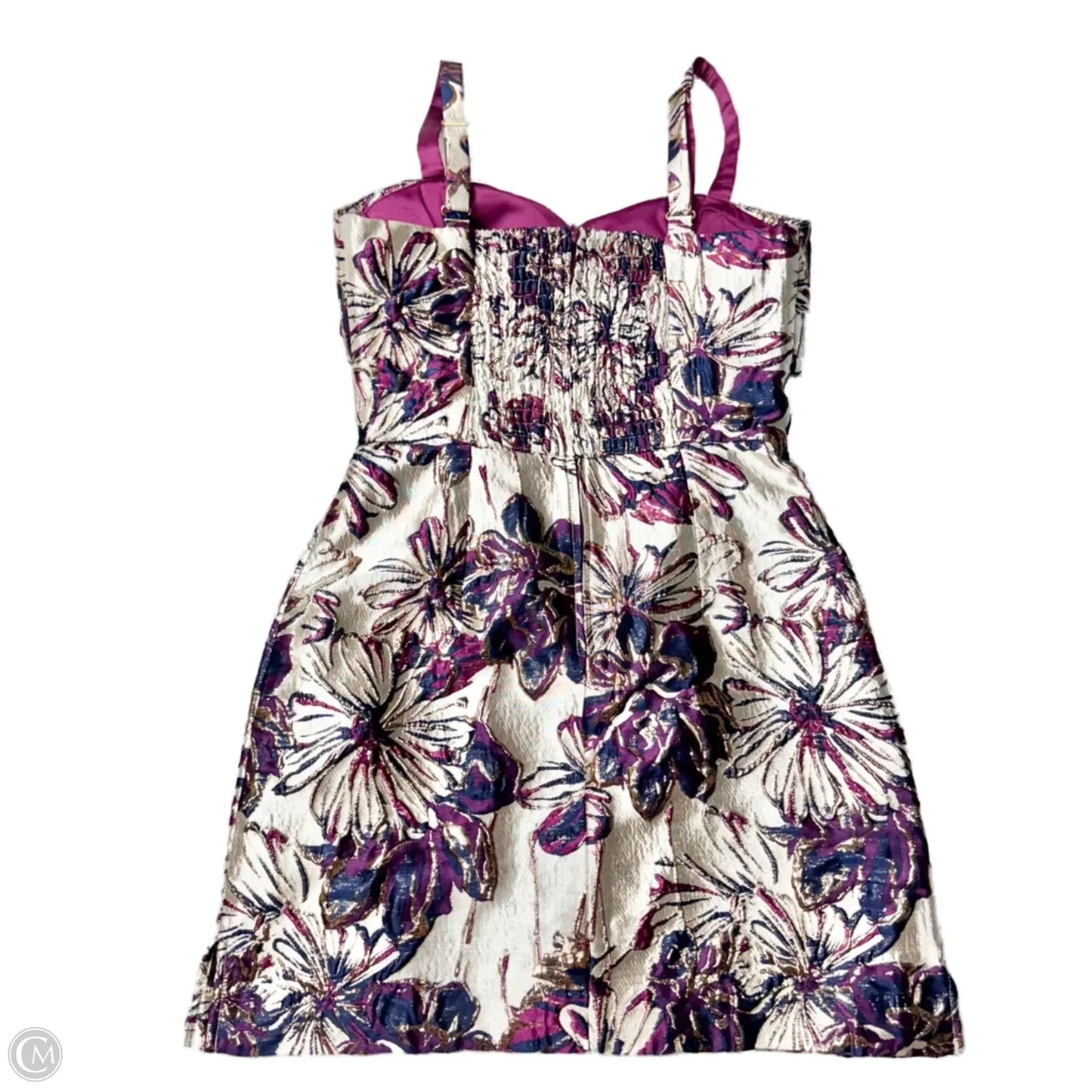 Romper Designer By Lilly Pulitzer In Purple & Silver, Size: Xxs