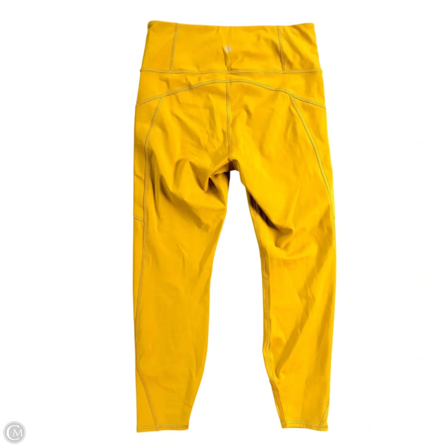 Athletic Leggings By Athleta In Yellow, Size: M