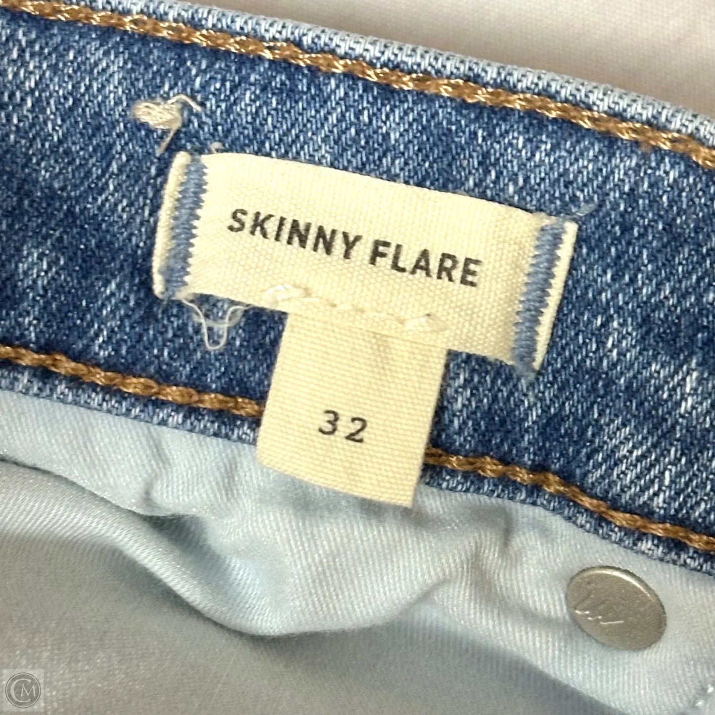 Jeans Flared By Madewell In Blue Denim, Size: 14