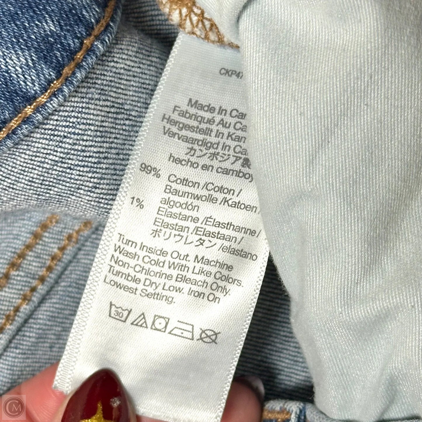Jeans Flared By Madewell In Blue Denim, Size: 14