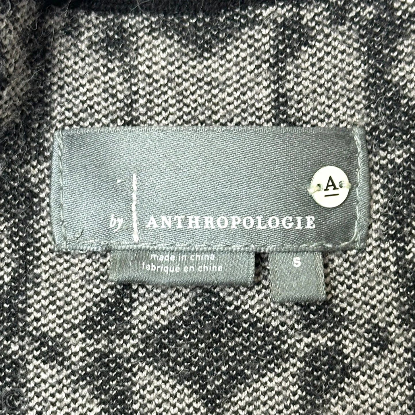 Dress Casual Midi By Anthropologie In Black & Cream, Size: S