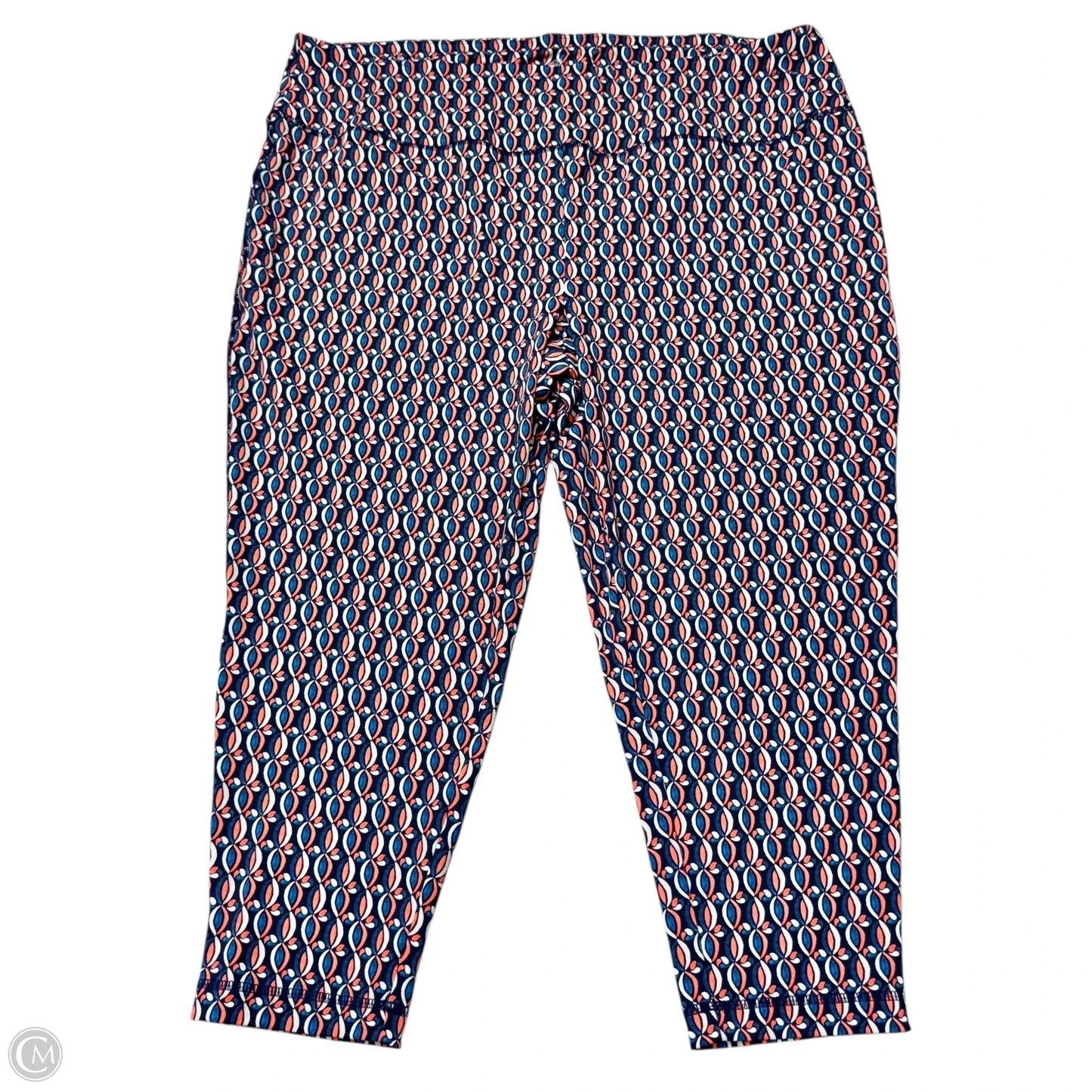 Athletic Leggings By Talbots In Blue & Orange, Size: 3x