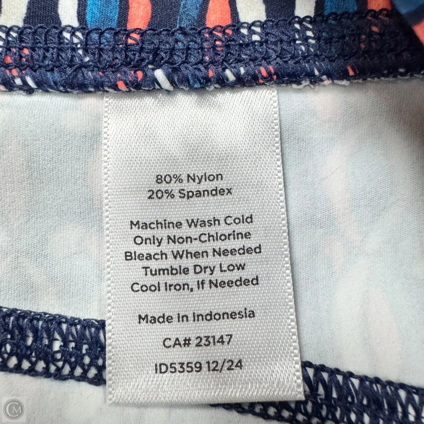 Athletic Leggings By Talbots In Blue & Orange, Size: 3x