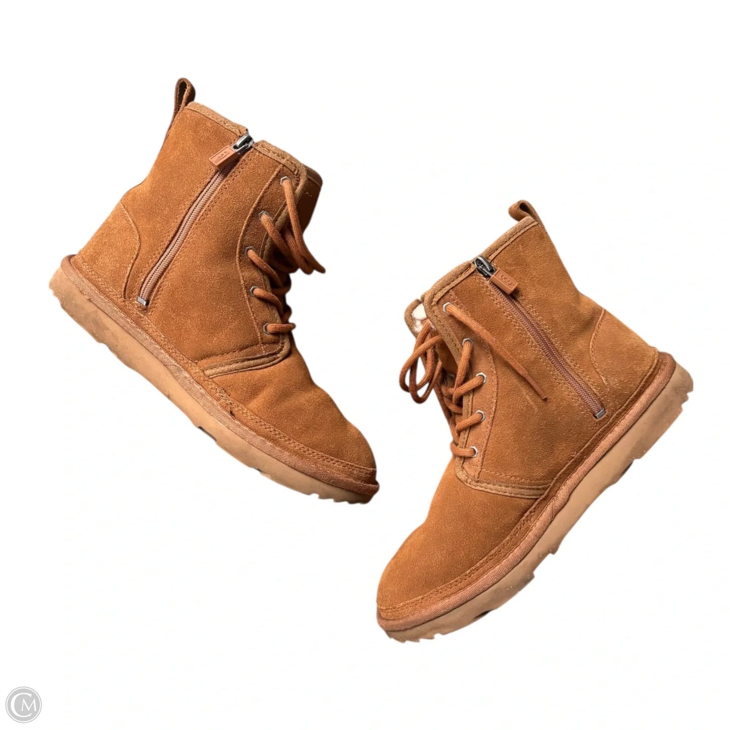 Boots Designer By Ugg In Brown, Size: 5.5