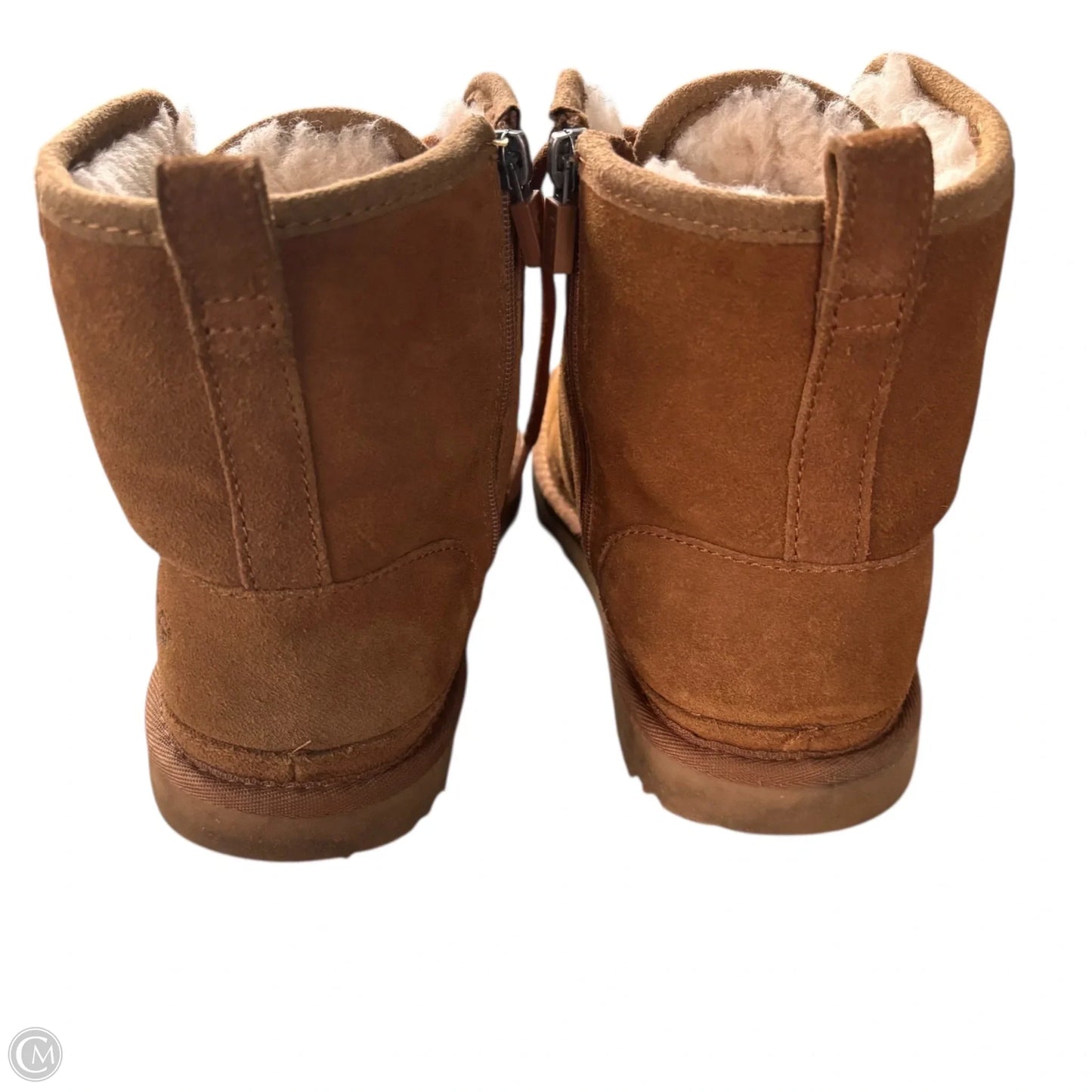 Boots Designer By Ugg In Brown, Size: 5.5