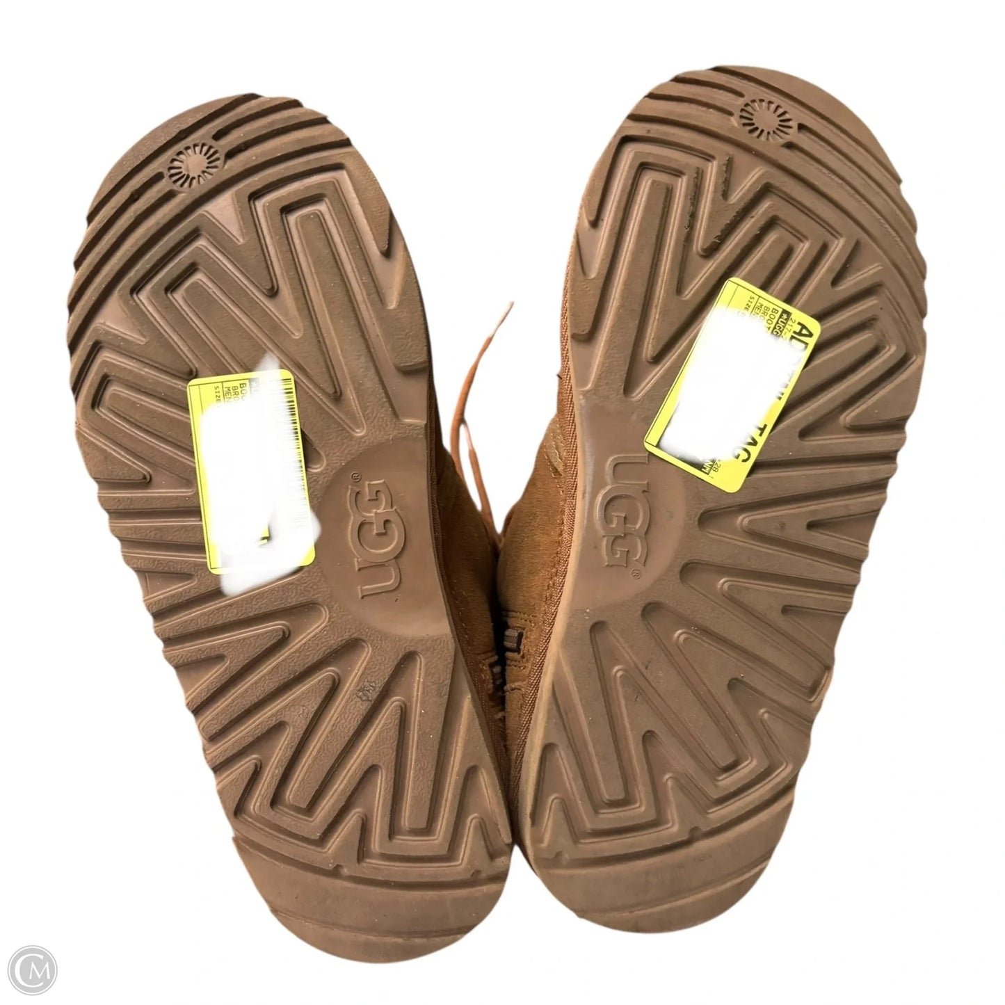 Boots Designer By Ugg In Brown, Size: 5.5