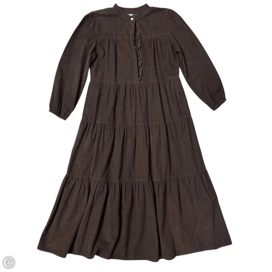 Dress Casual Maxi By Madison Matthew’s In Brown, Size: S
