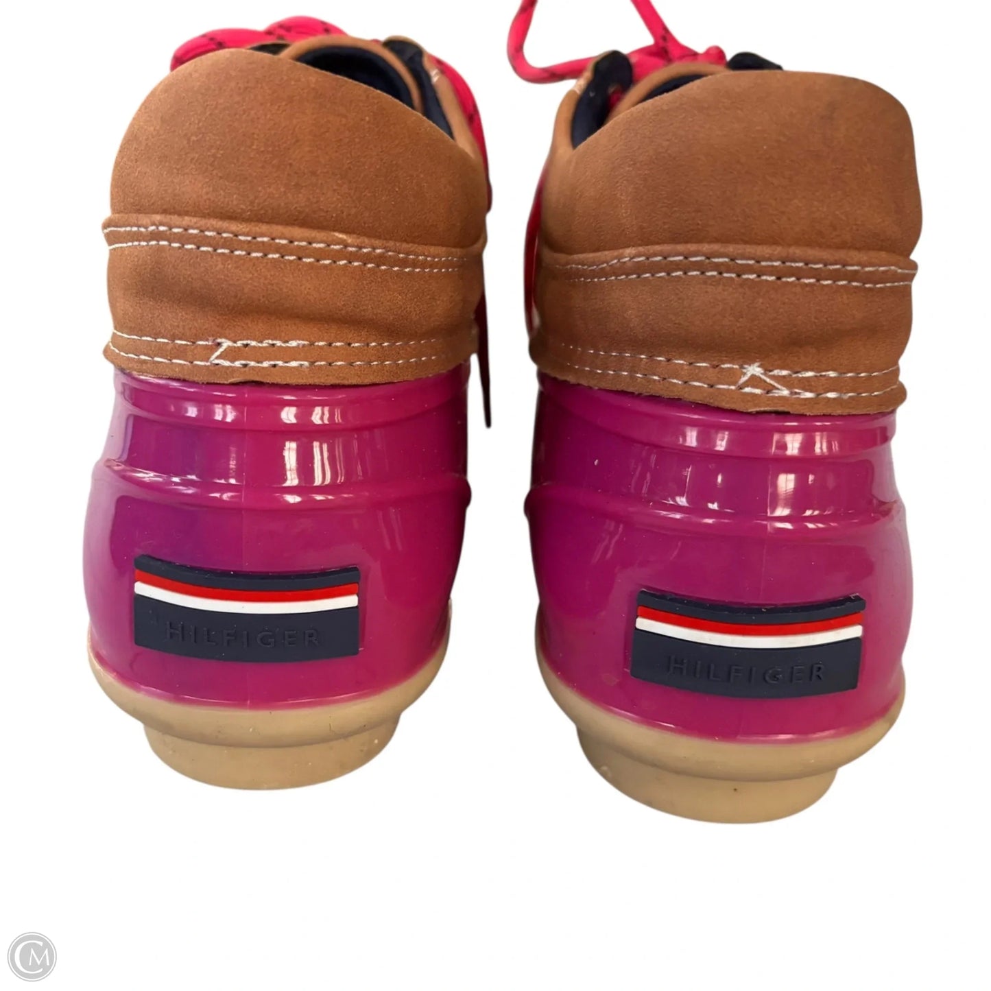 Boots Hiking By Tommy Hilfiger In Brown & Pink, Size: 9