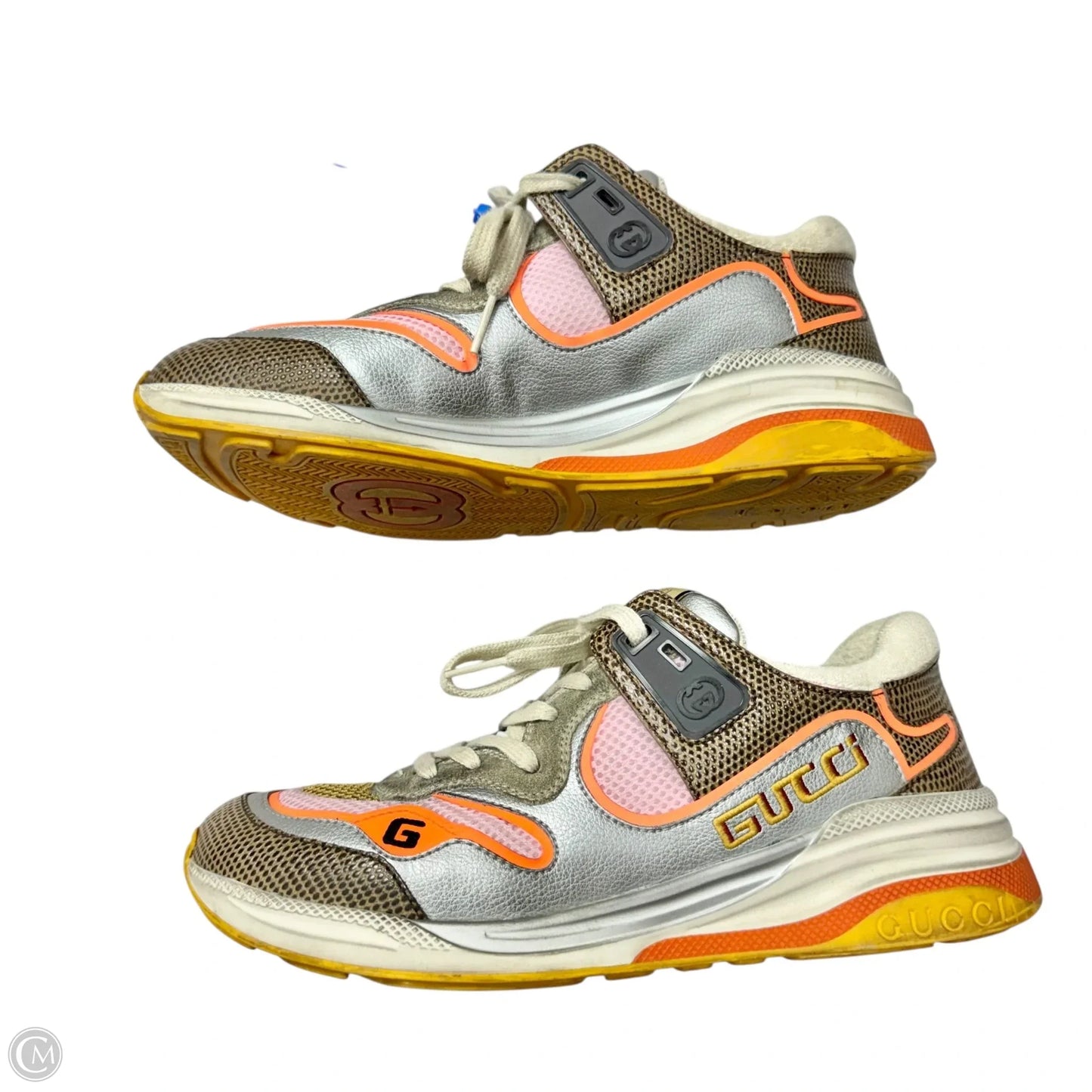 Shoes Luxury Designer By Gucci In Multi-colored, Size: 8.5