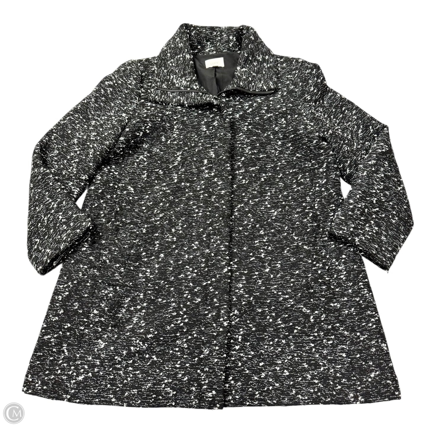 Coat Other By Loft In Black & White, Size: Xl