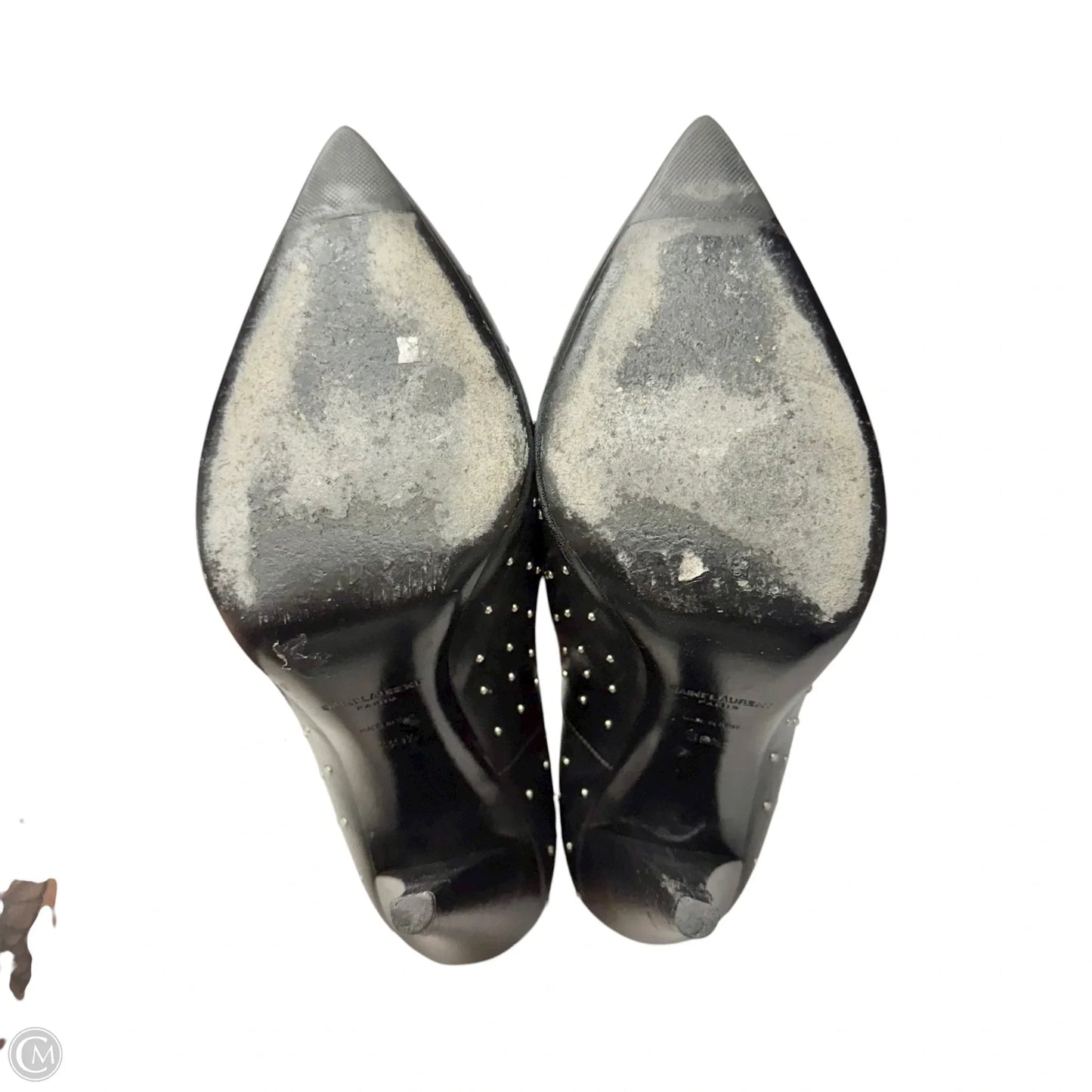 Shoes Luxury Designer By Yves Saint Laurent In Black, Size: 9