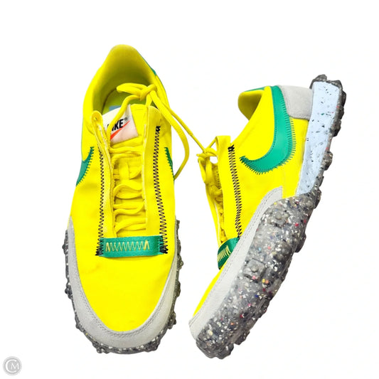 Shoes Sneakers By Nike In Green & Yellow, Size: 9