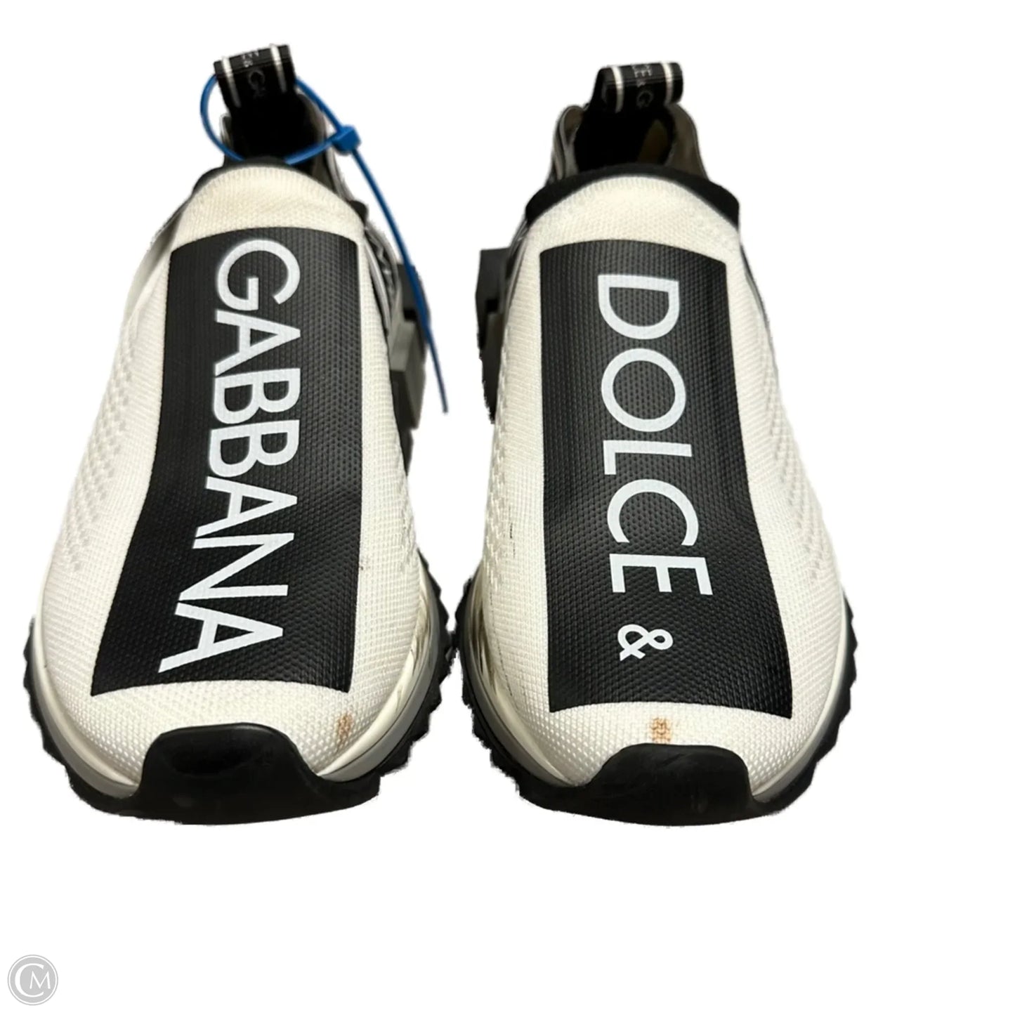 Shoes Luxury Designer By Dolce And Gabbana In Black & White, Size: 6.5