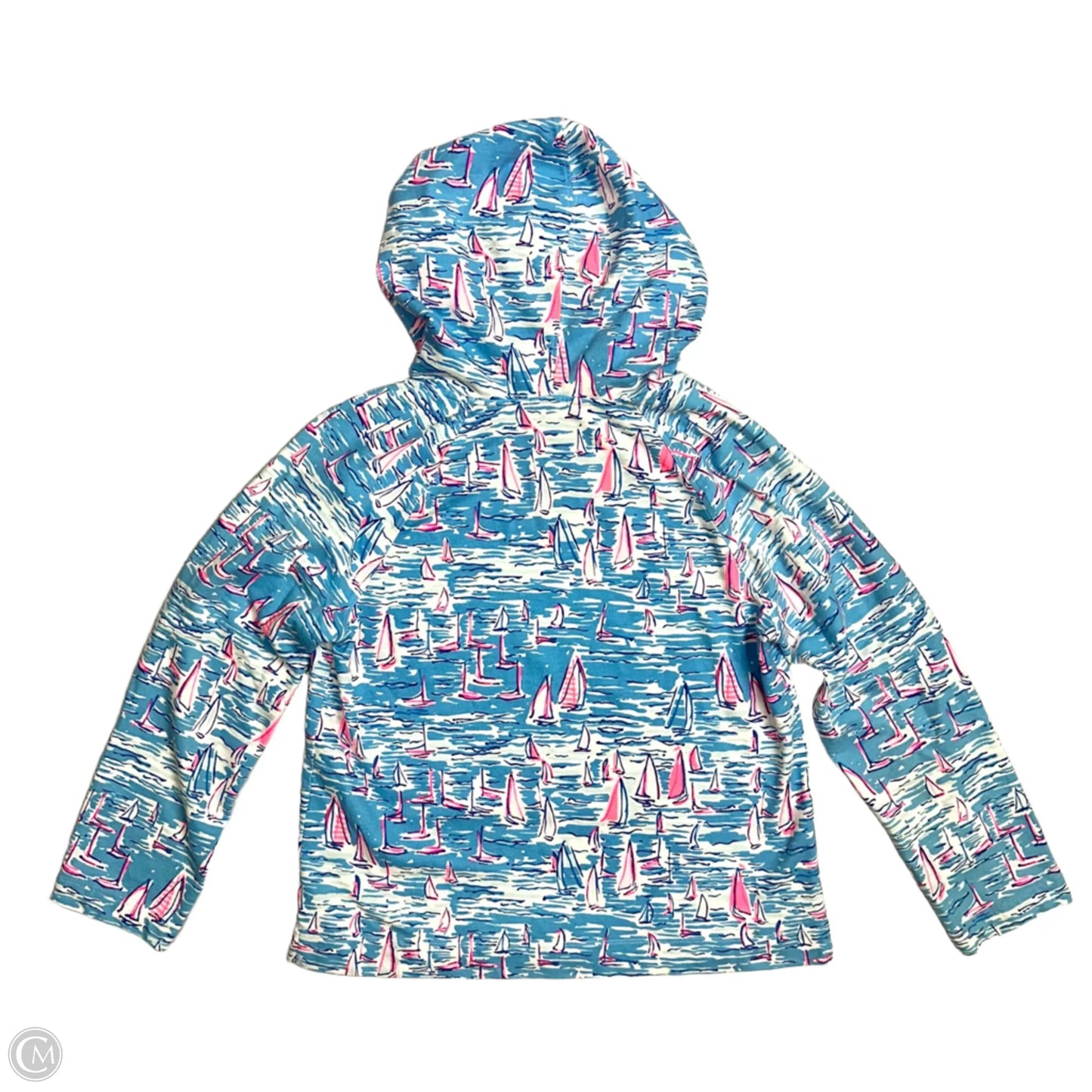 Sweatshirt Designer By Lilly Pulitzer In Blue & White, Size: M