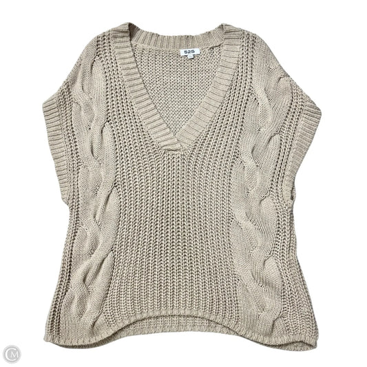 Vest Sweater By 525 In Tan, Size: L