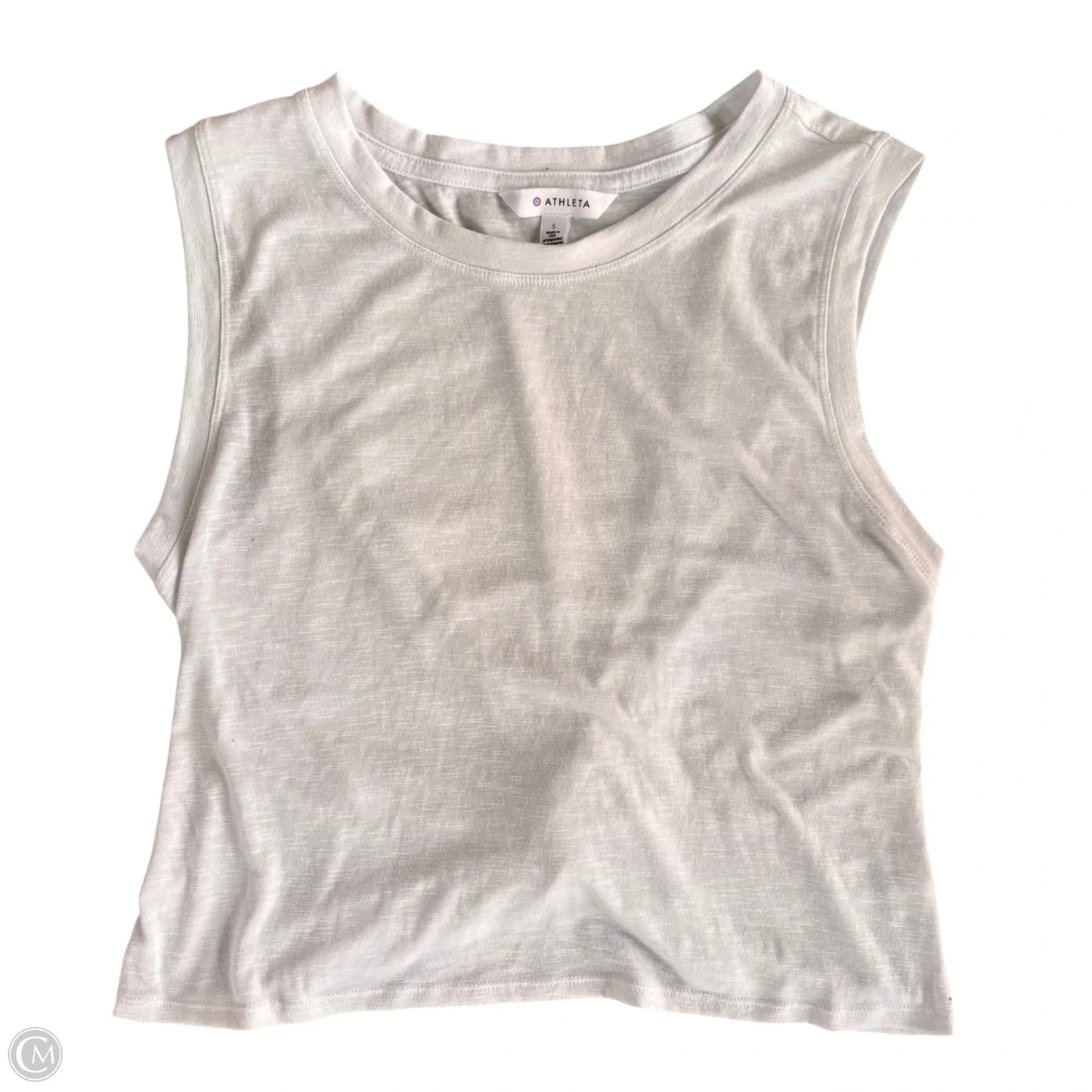 Top Sleeveless By Athleta In White, Size: S