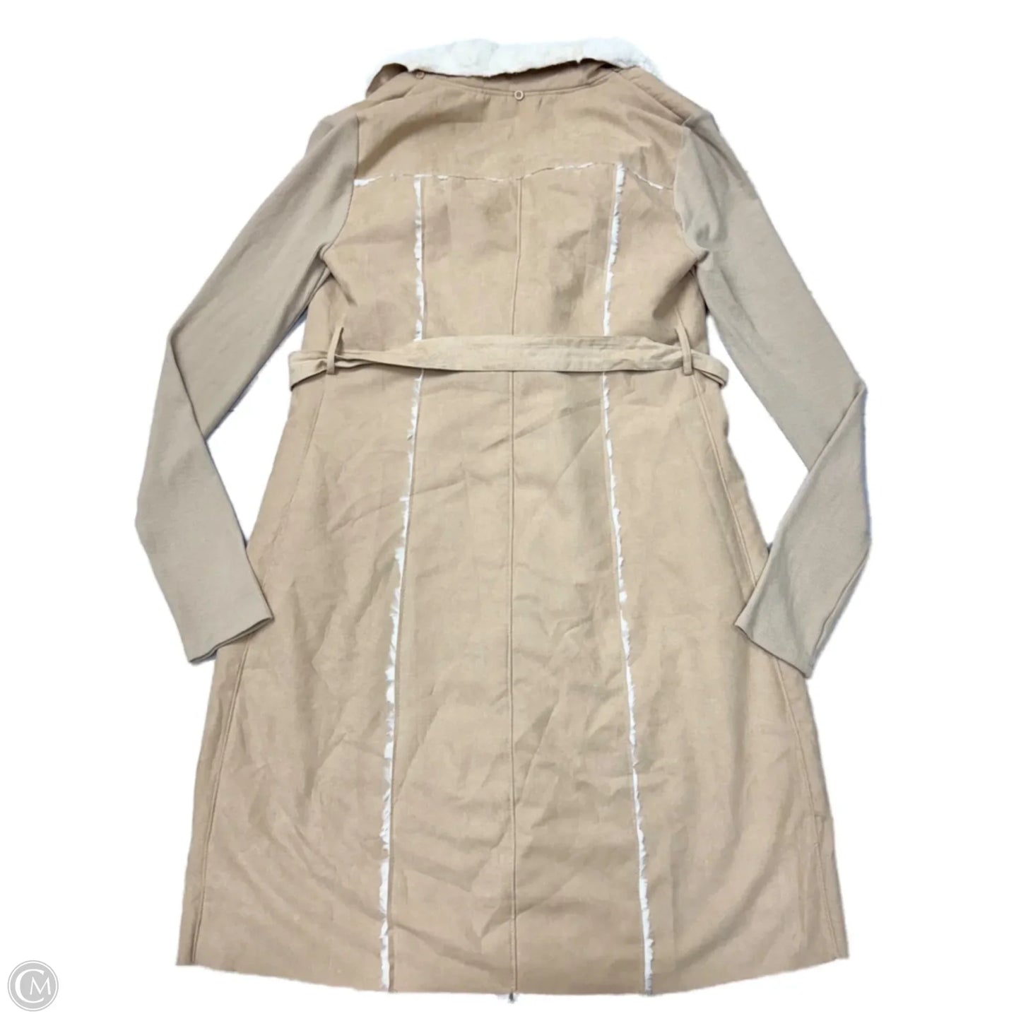 Coat Faux Fur & Sherpa By Altard State In Cream & Tan, Size: M