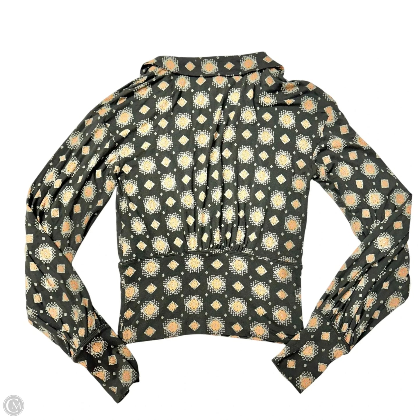 Top Long Sleeve By Free People In Black & Orange, Size: Sp