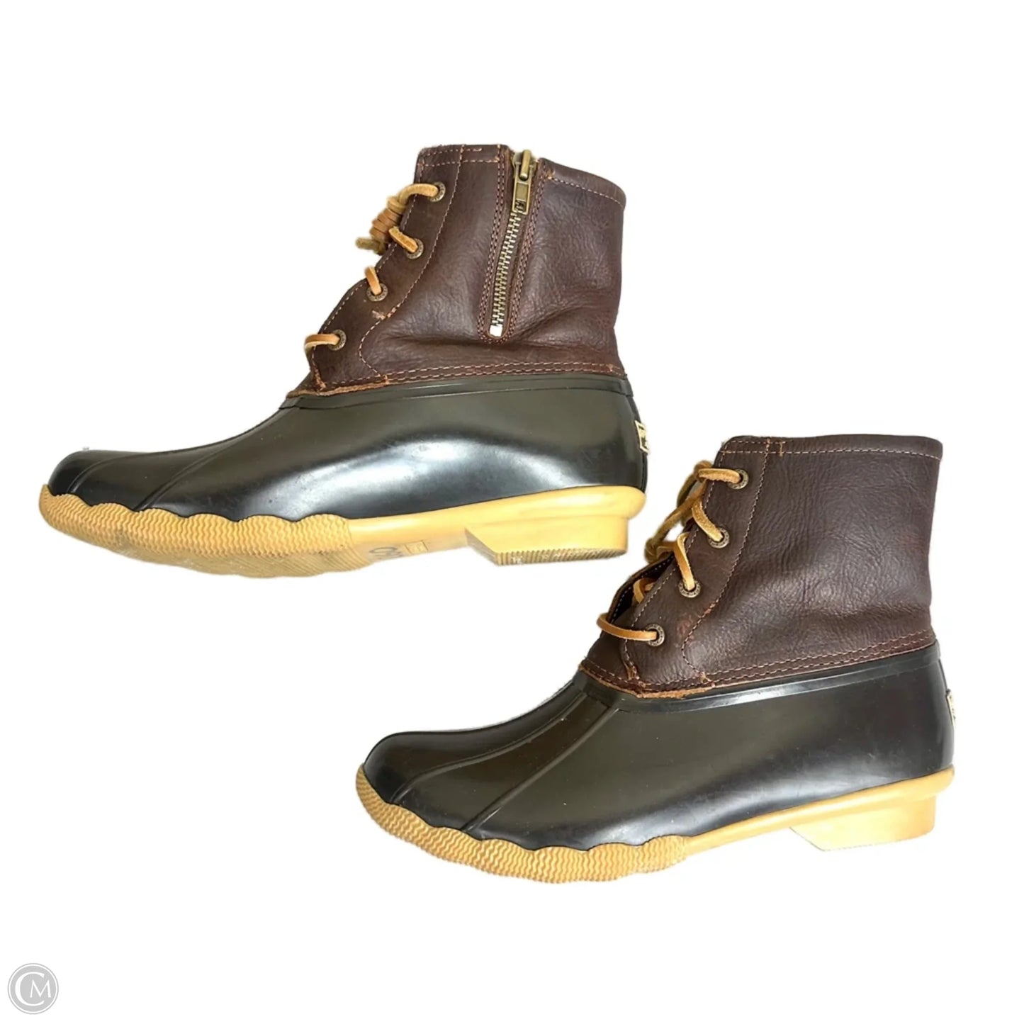 Boots Rain By Sperry In Black & Brown, Size: 9