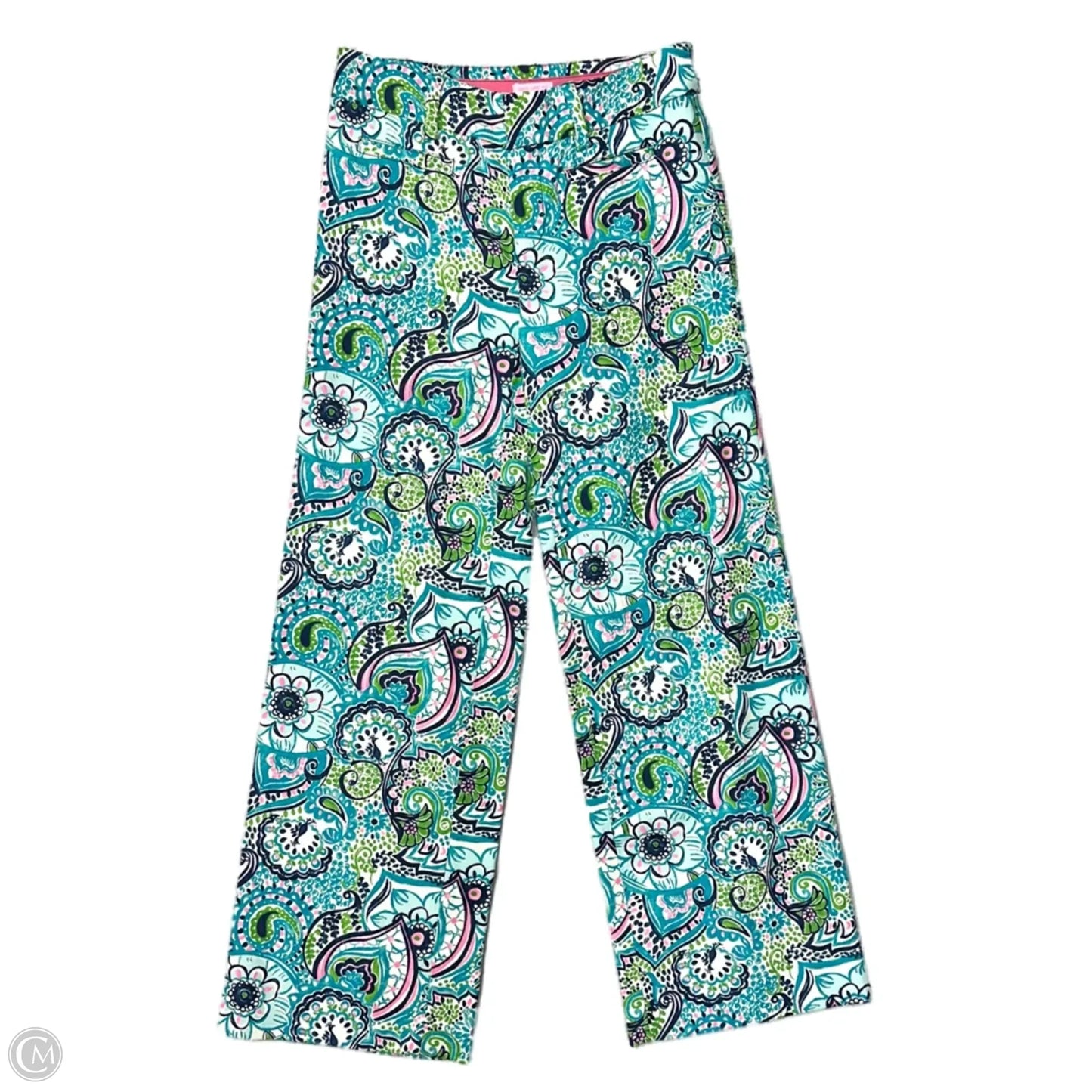 Pants Designer By Lilly Pulitzer In Blue & Green, Size: 2